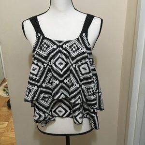Black and white top